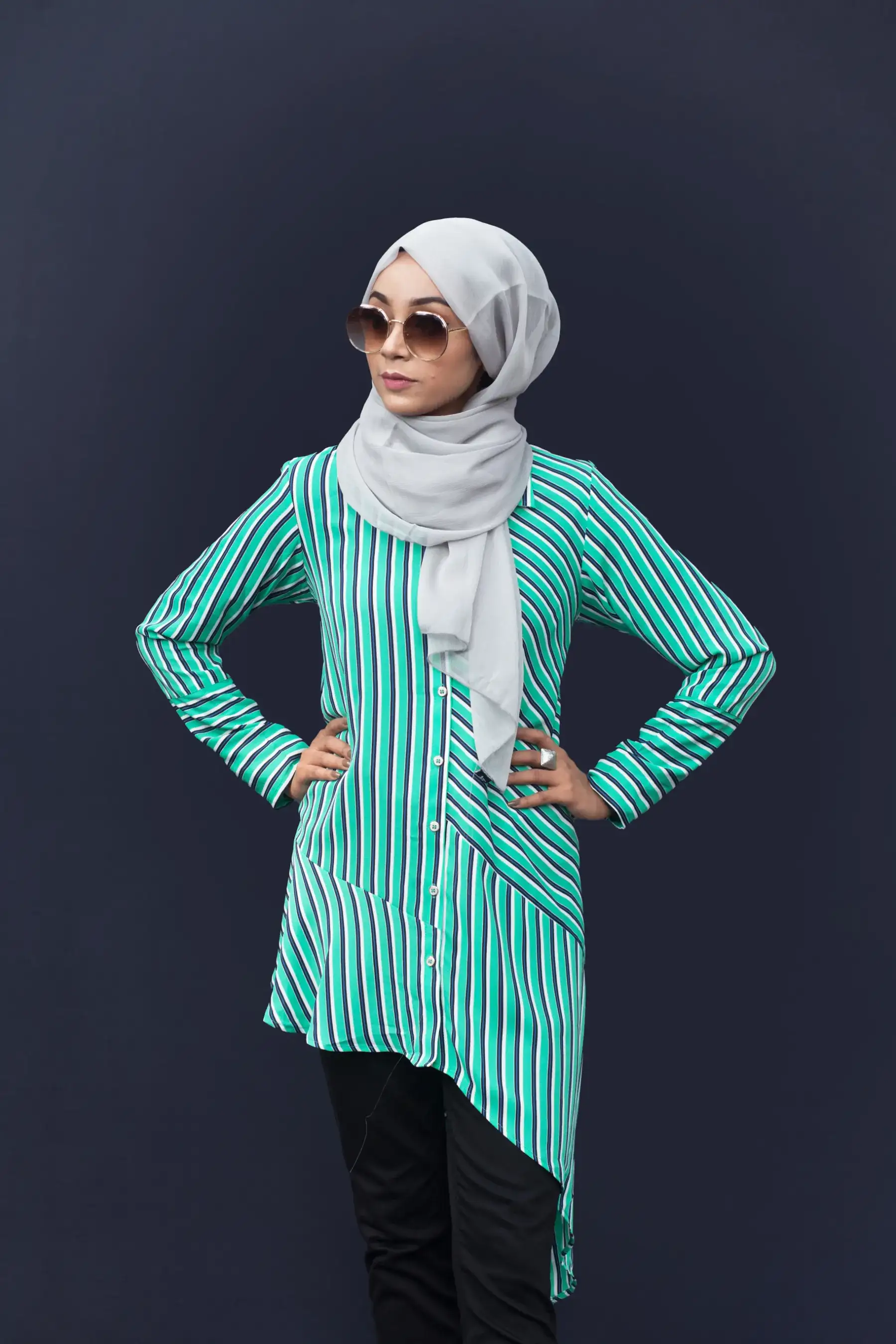 Asymmetric Shirt – Mint