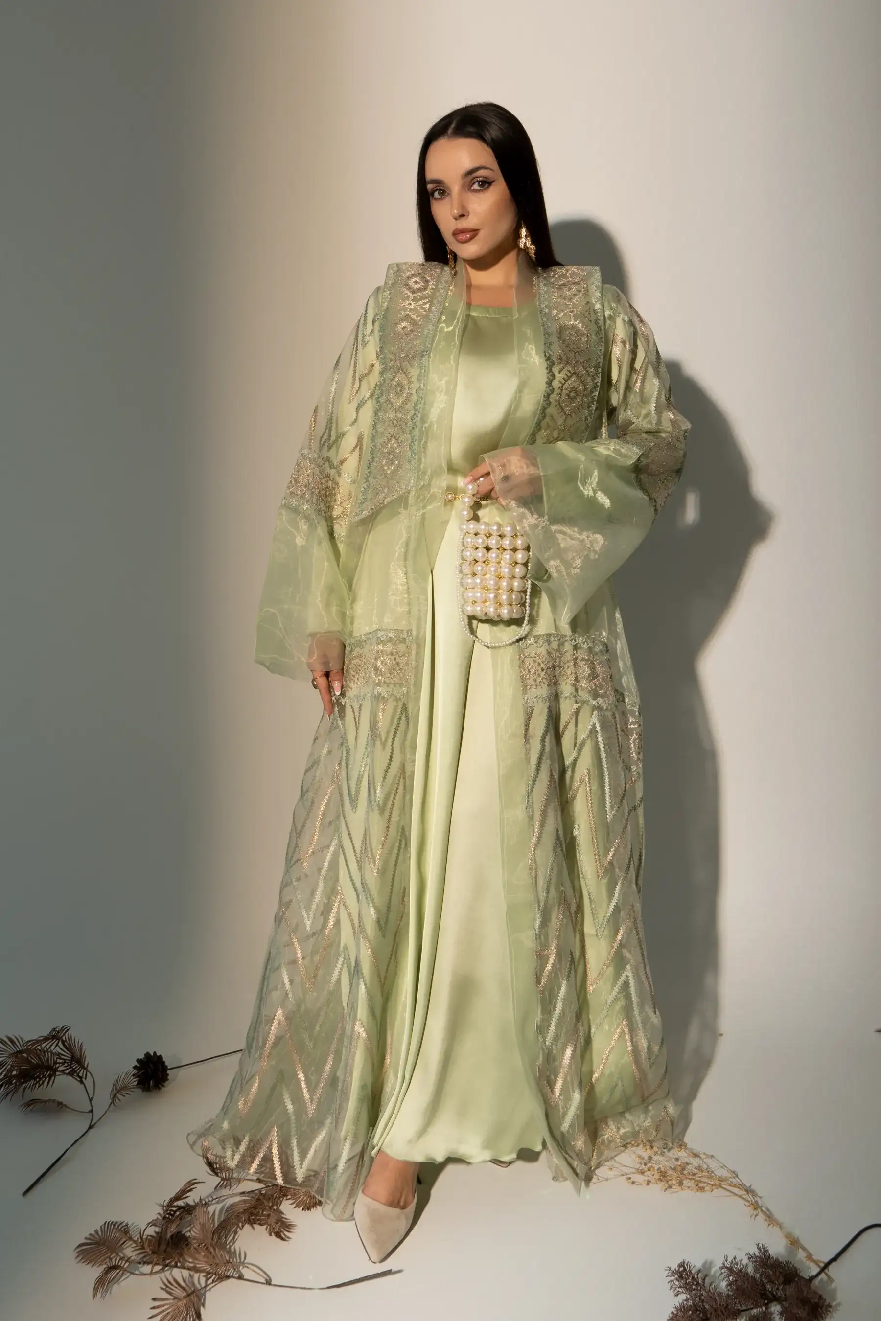 Temple Kimono Set - Mint