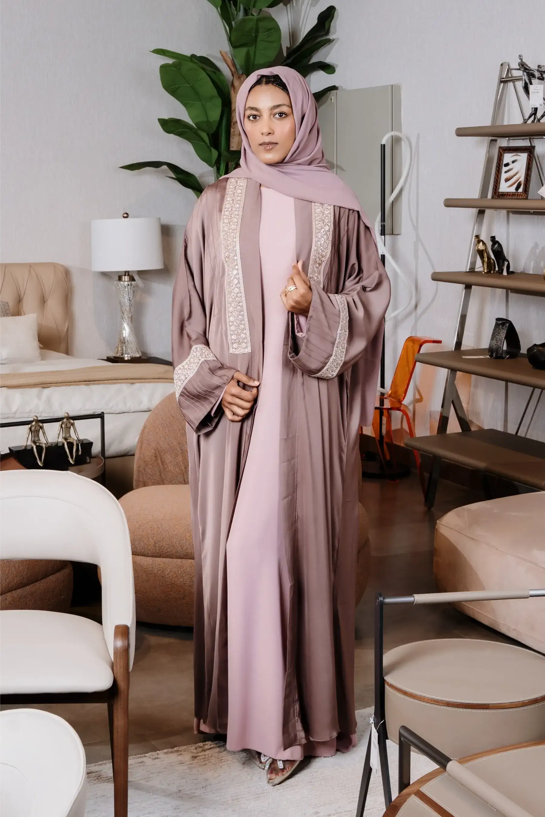 Wardy Kimono - Pale mauve