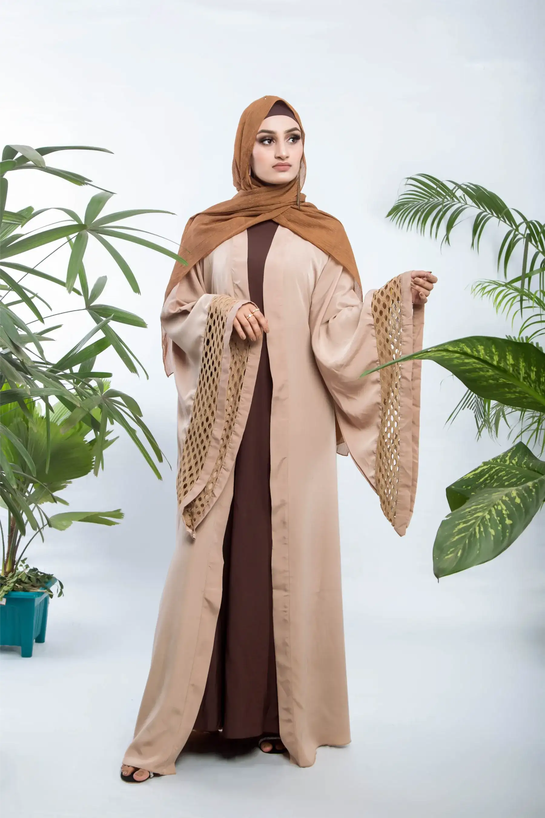 Down Kimono - BEIGE