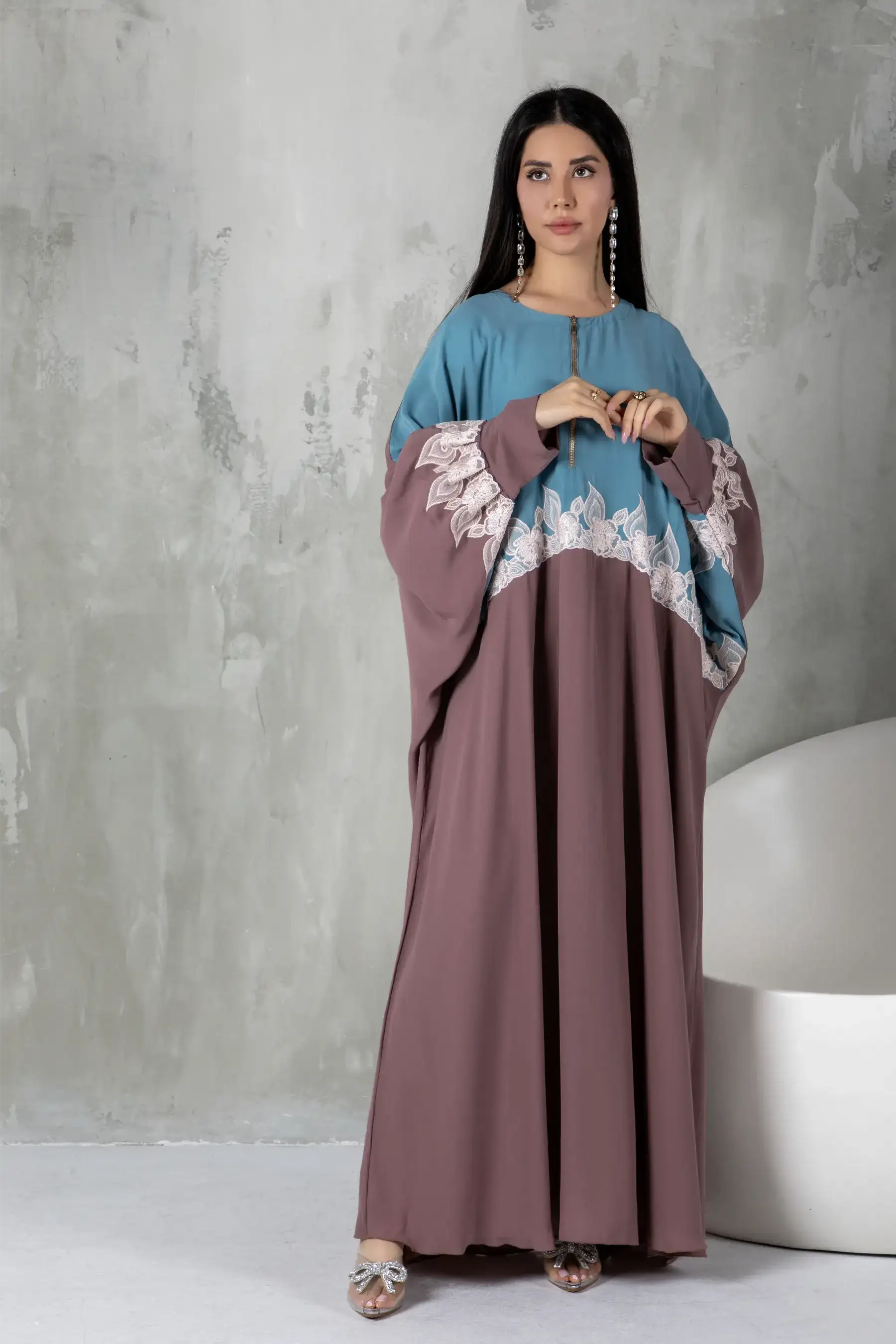 Pansy Abaya - Dusty pink
