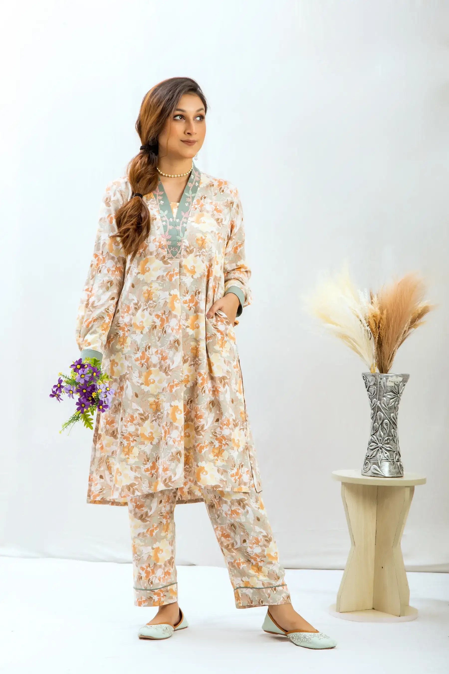 Blush KURTI - OFF WHITE