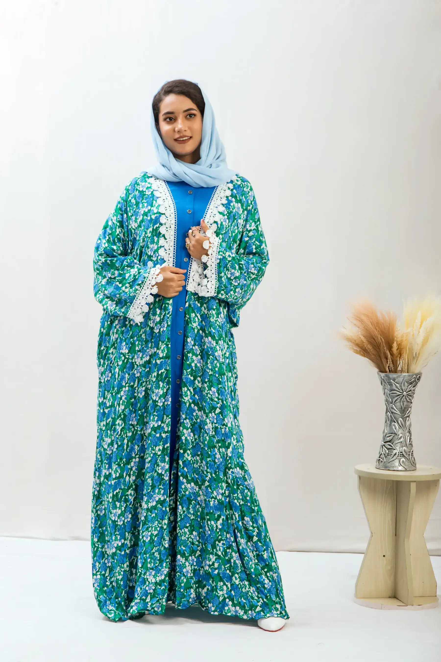 Floral kimono - GREEN