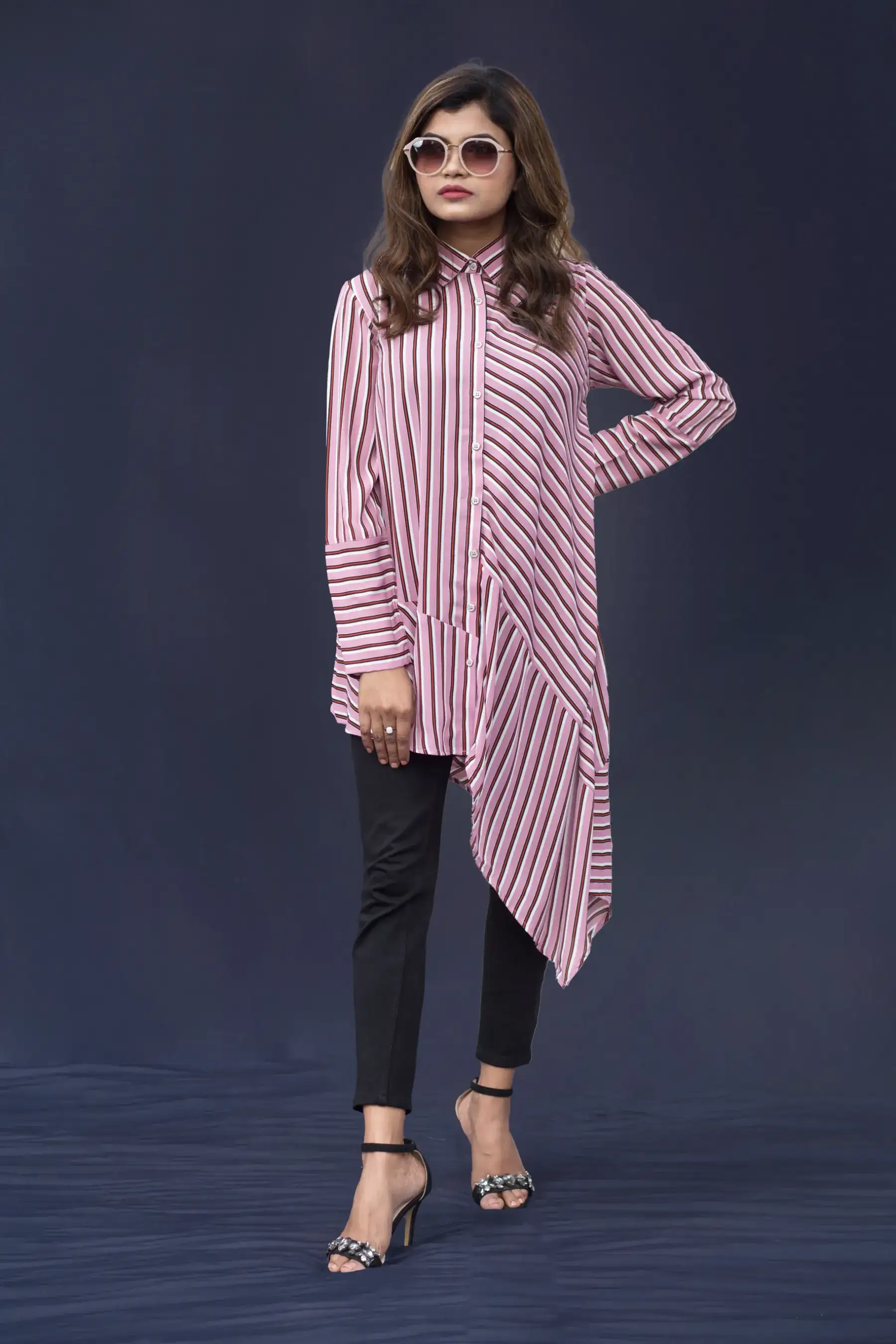 Asymmetric Shirt - PINK
