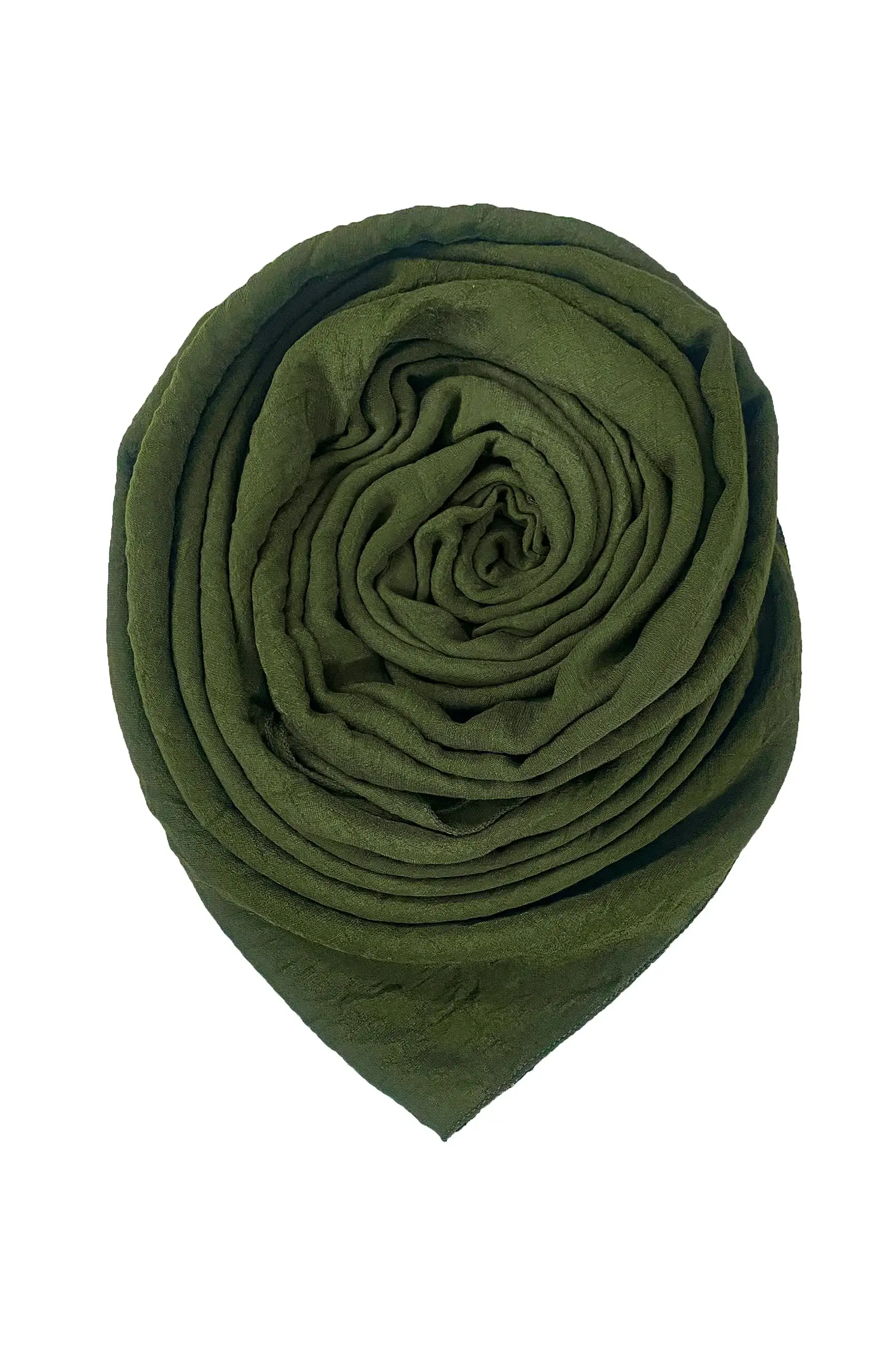 Deep Olive – Cheese Cotton Scarf