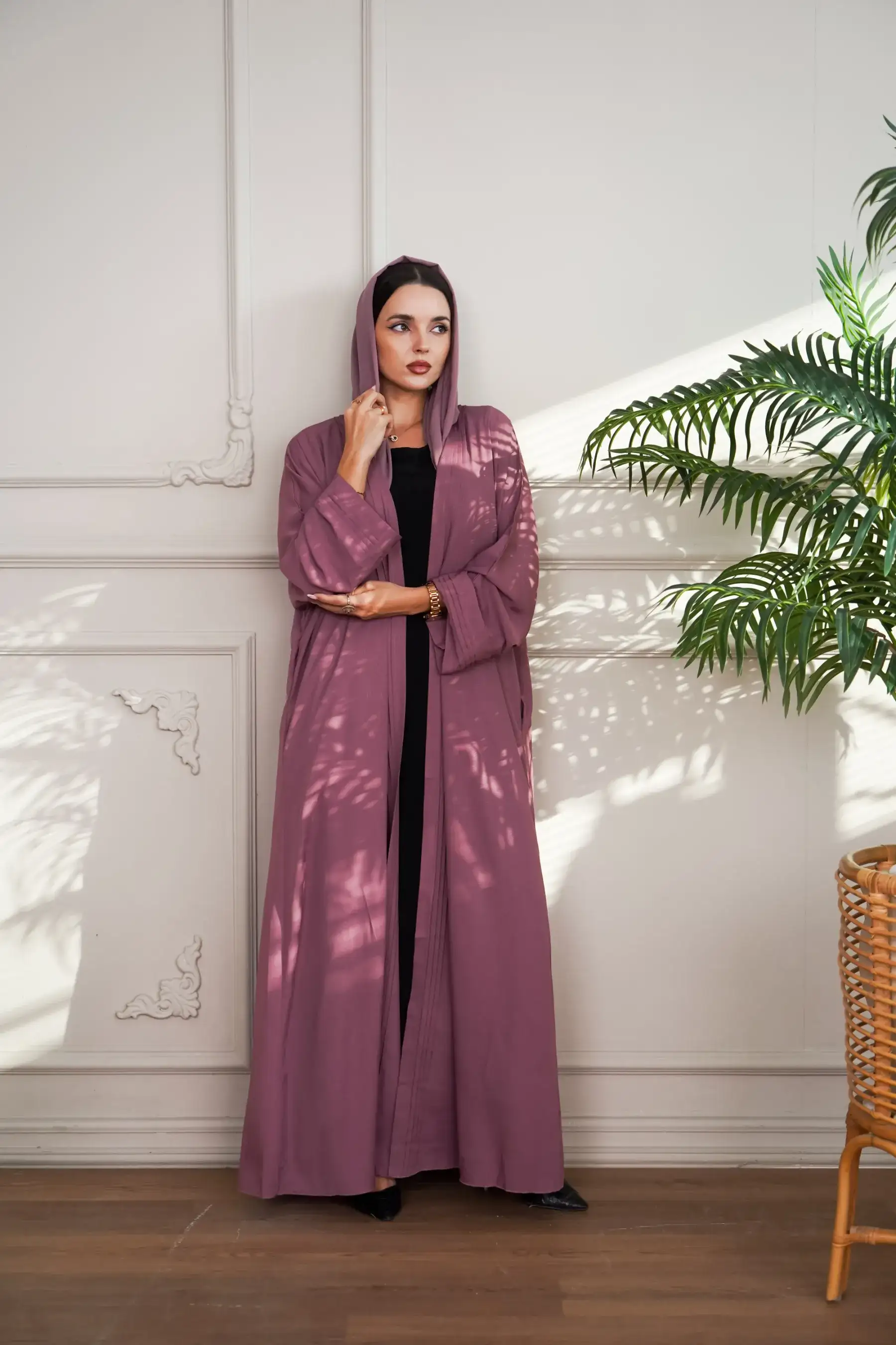 Pleat Kimono - Mauve