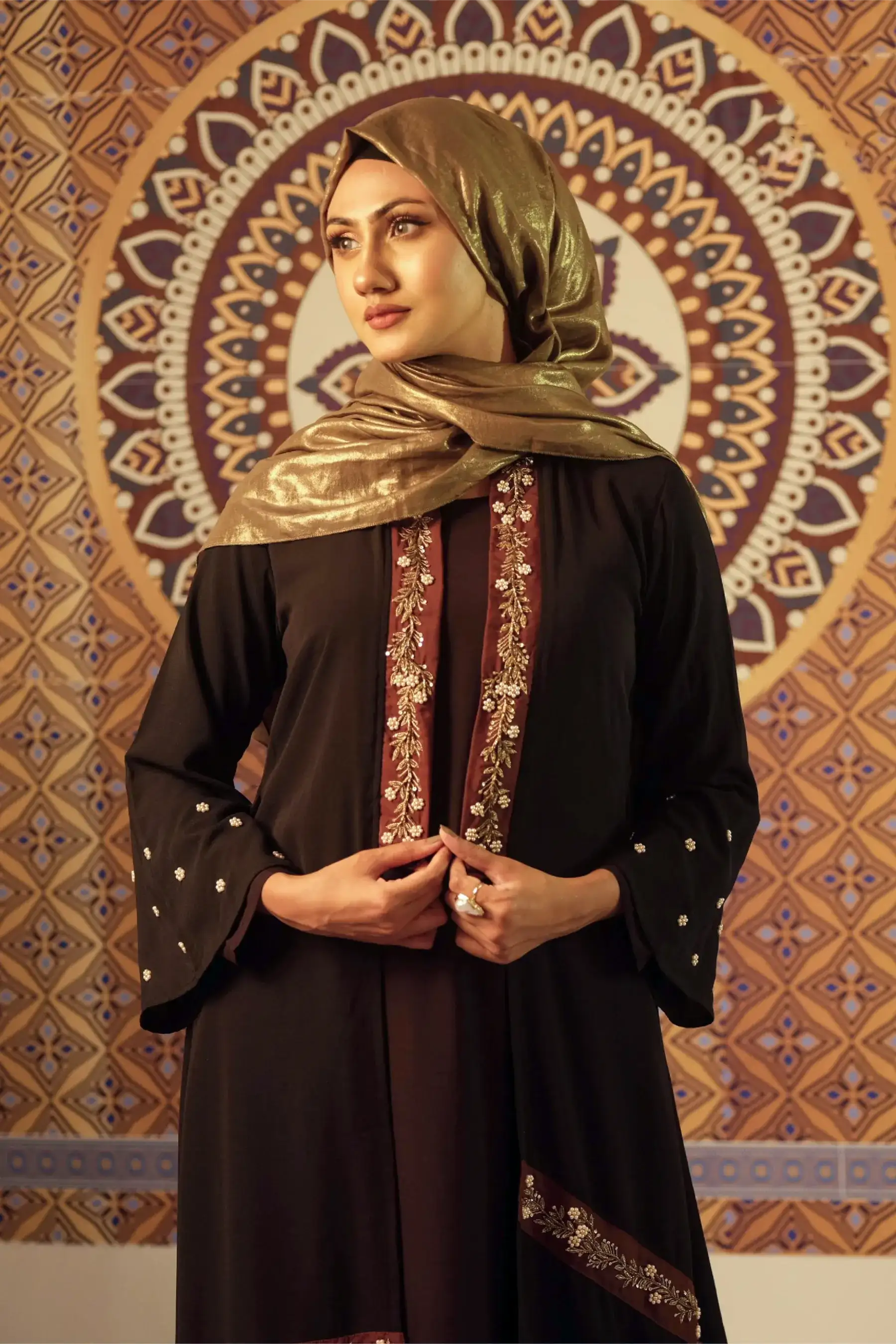 Moroccan Kimono - COFFEE