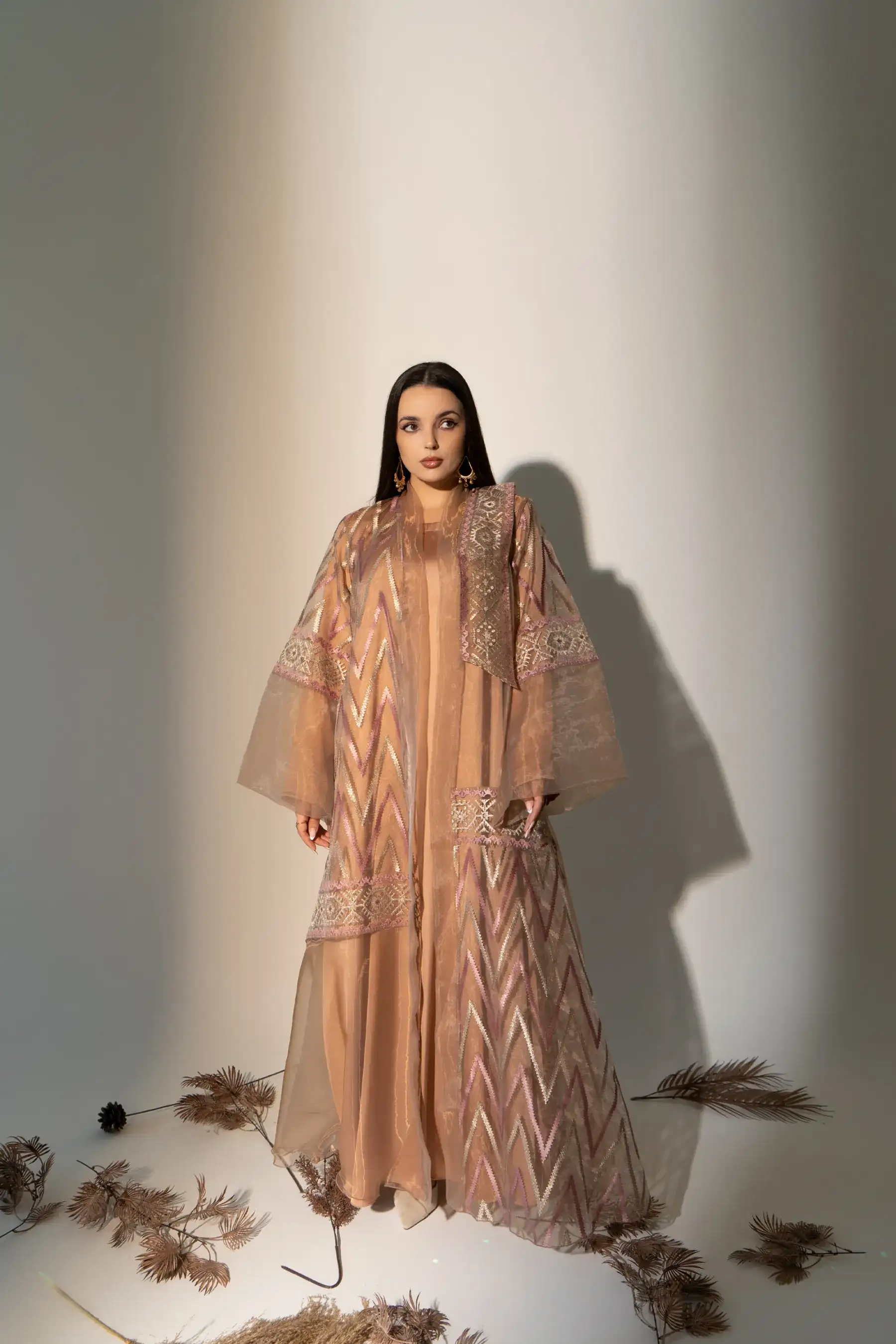 Temple Kimono Set  - Light Beige