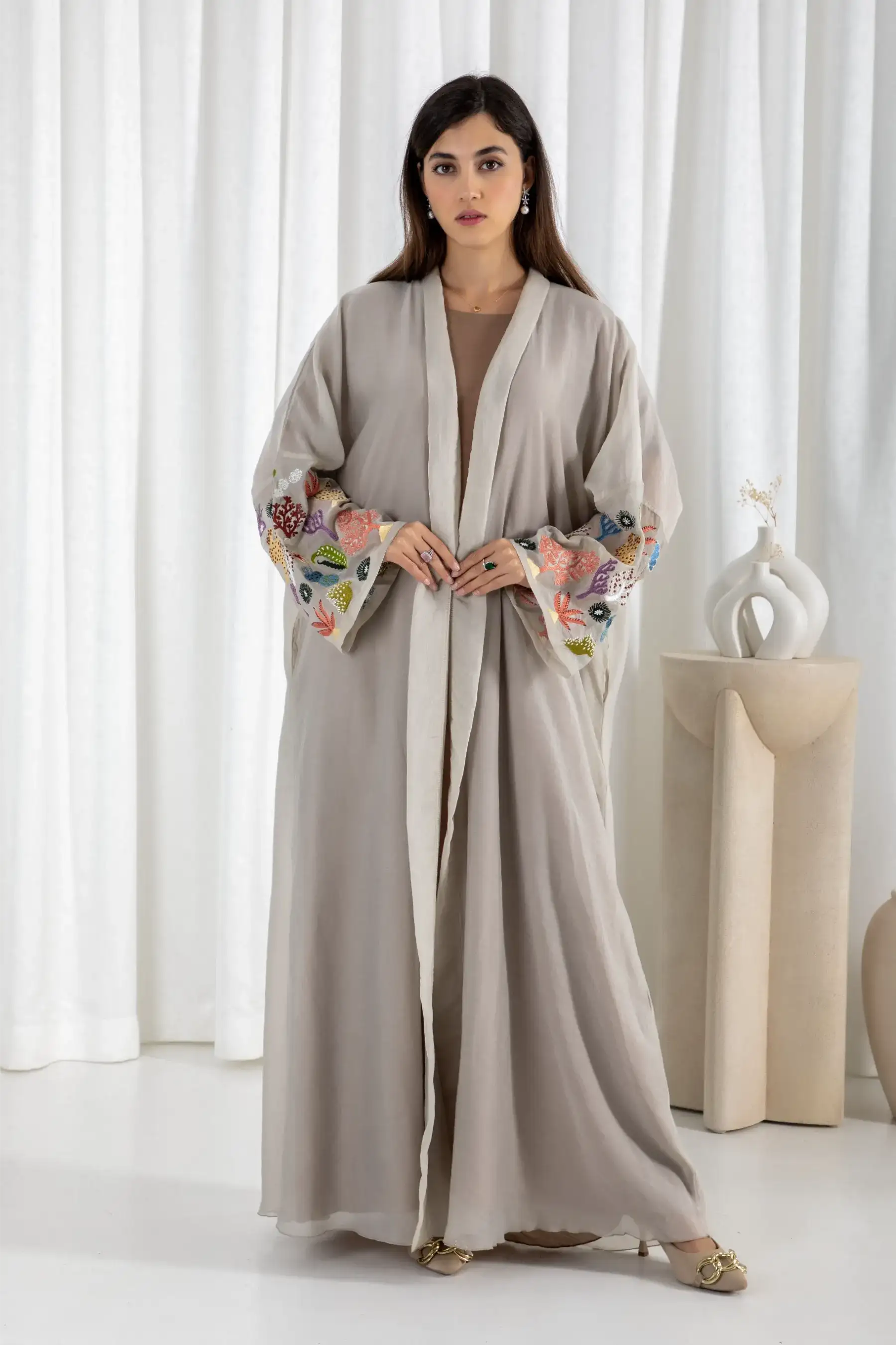 Coral Kimono - Bisque