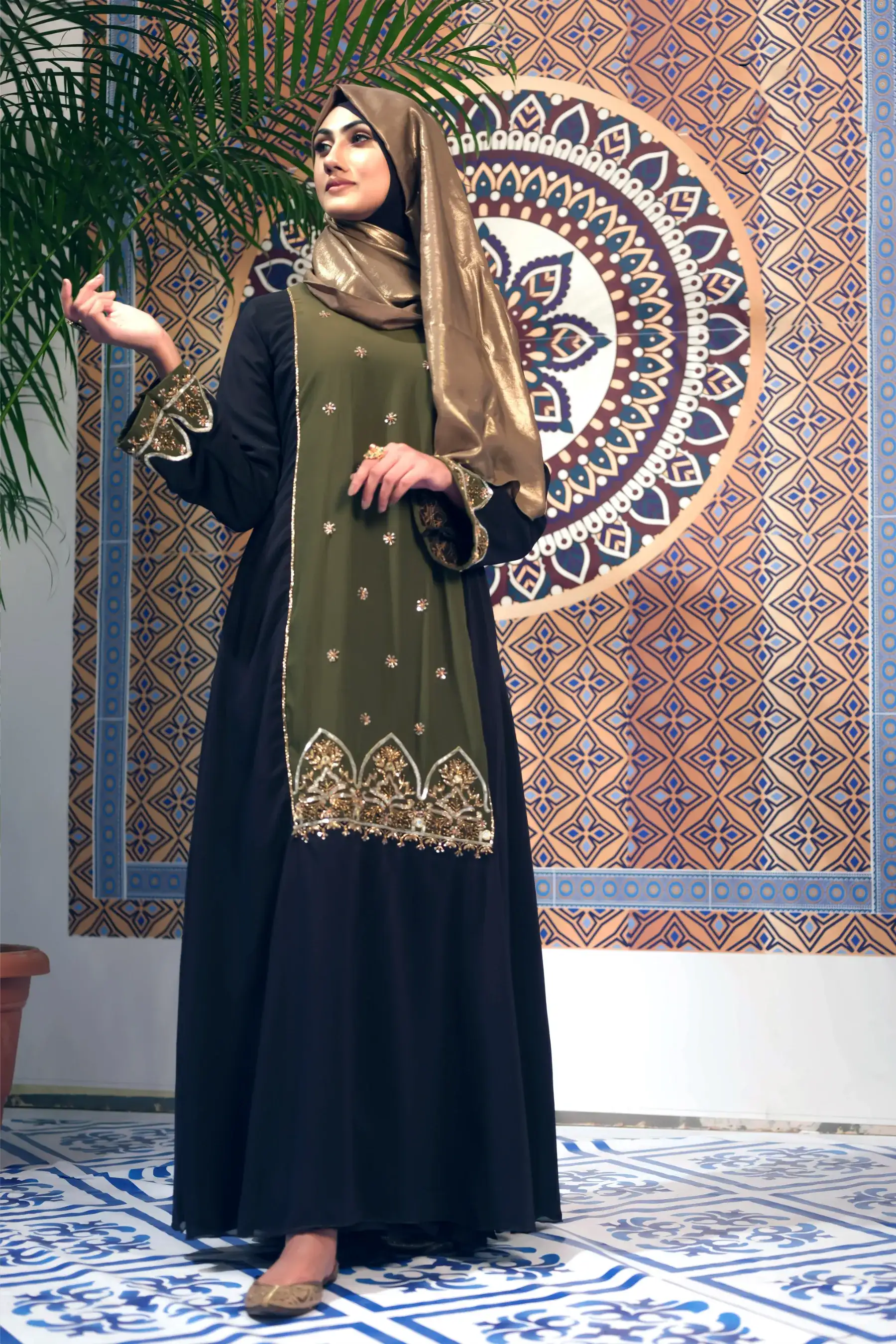 Moroccan ABAYA - BLACK