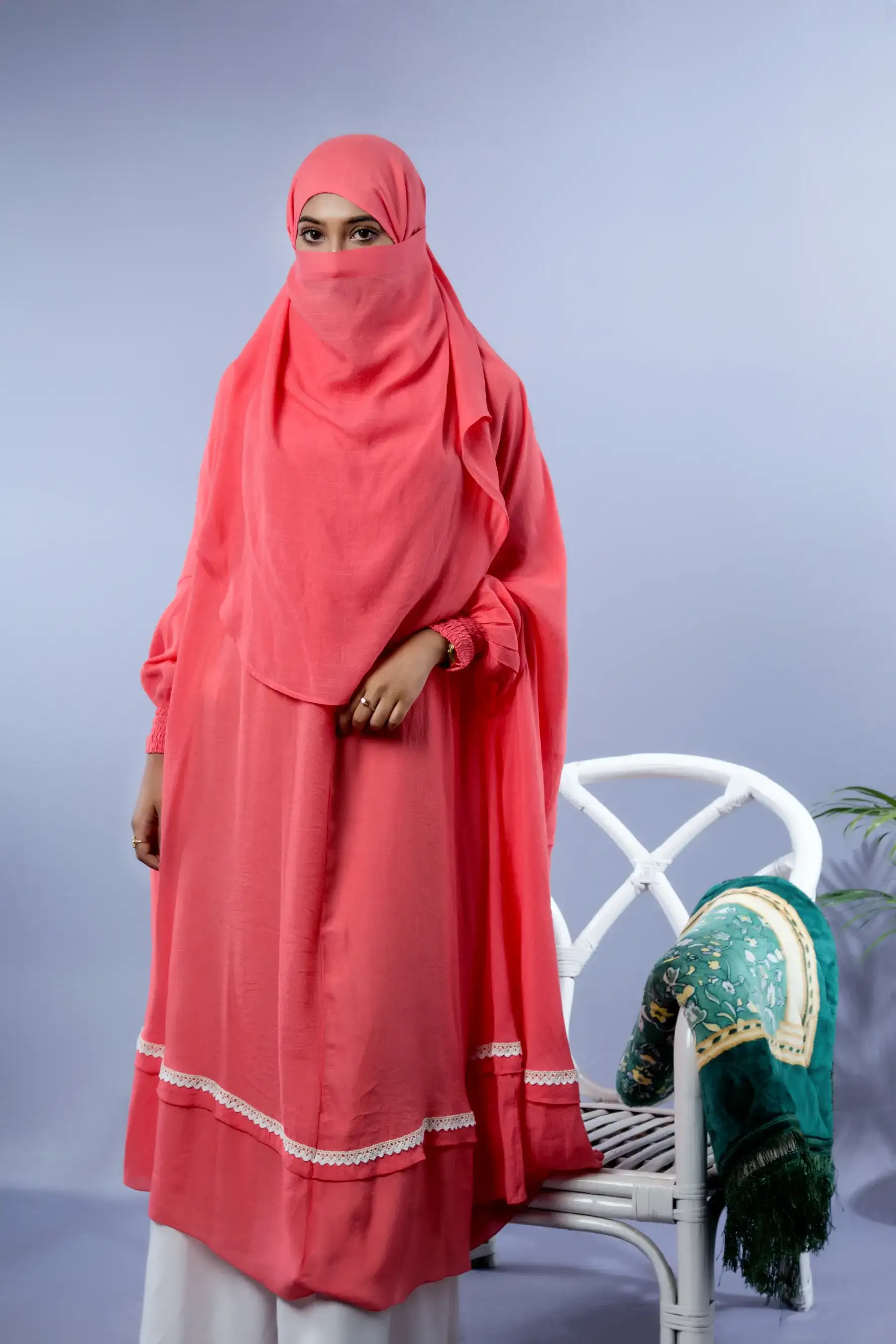 Lace Khimar – Brick
