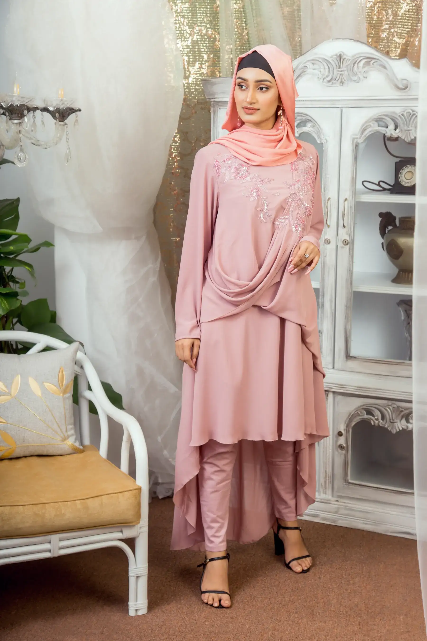 Drape Dress - PINK