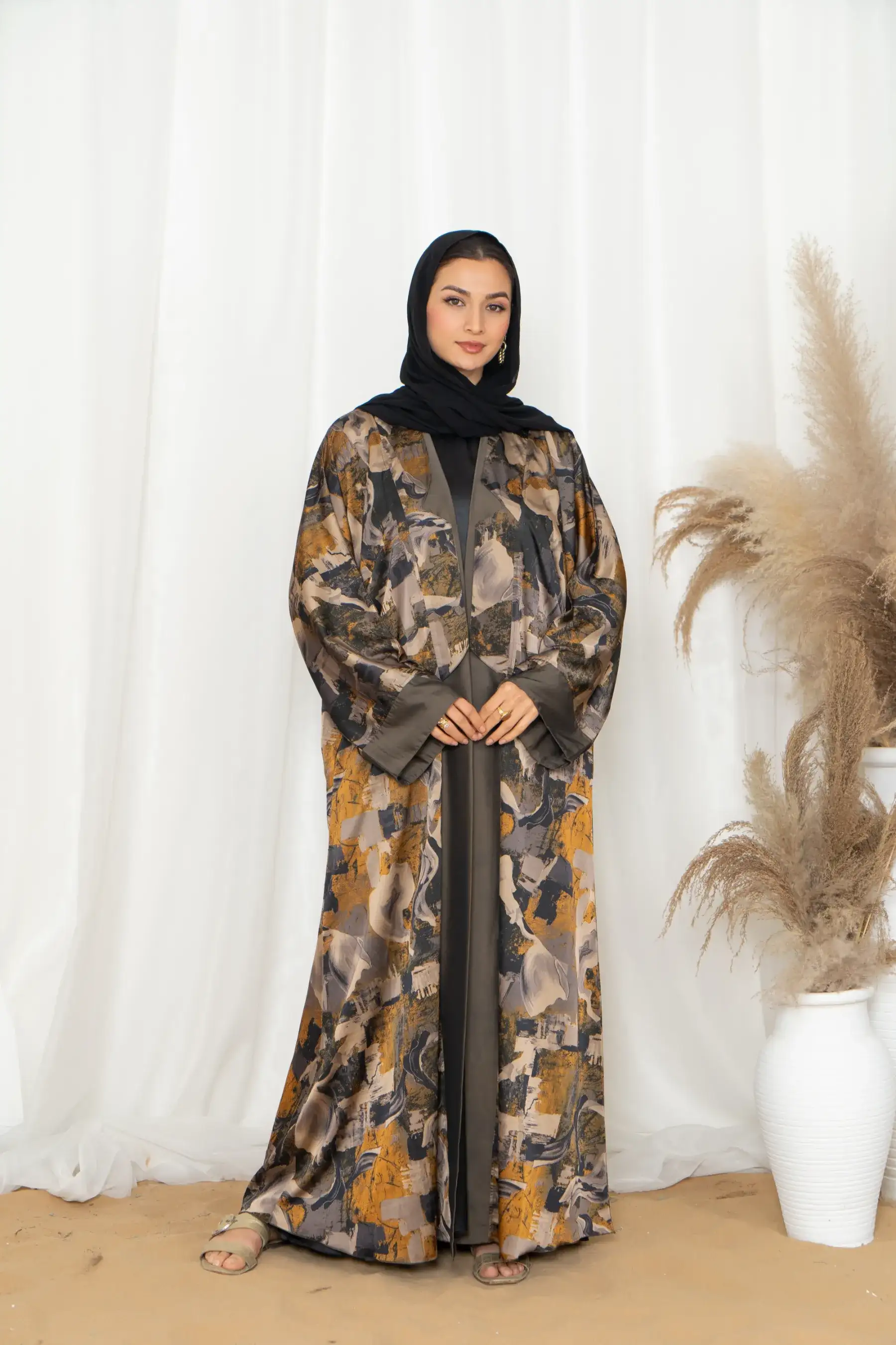 Saadri Kimono-Yellow multi