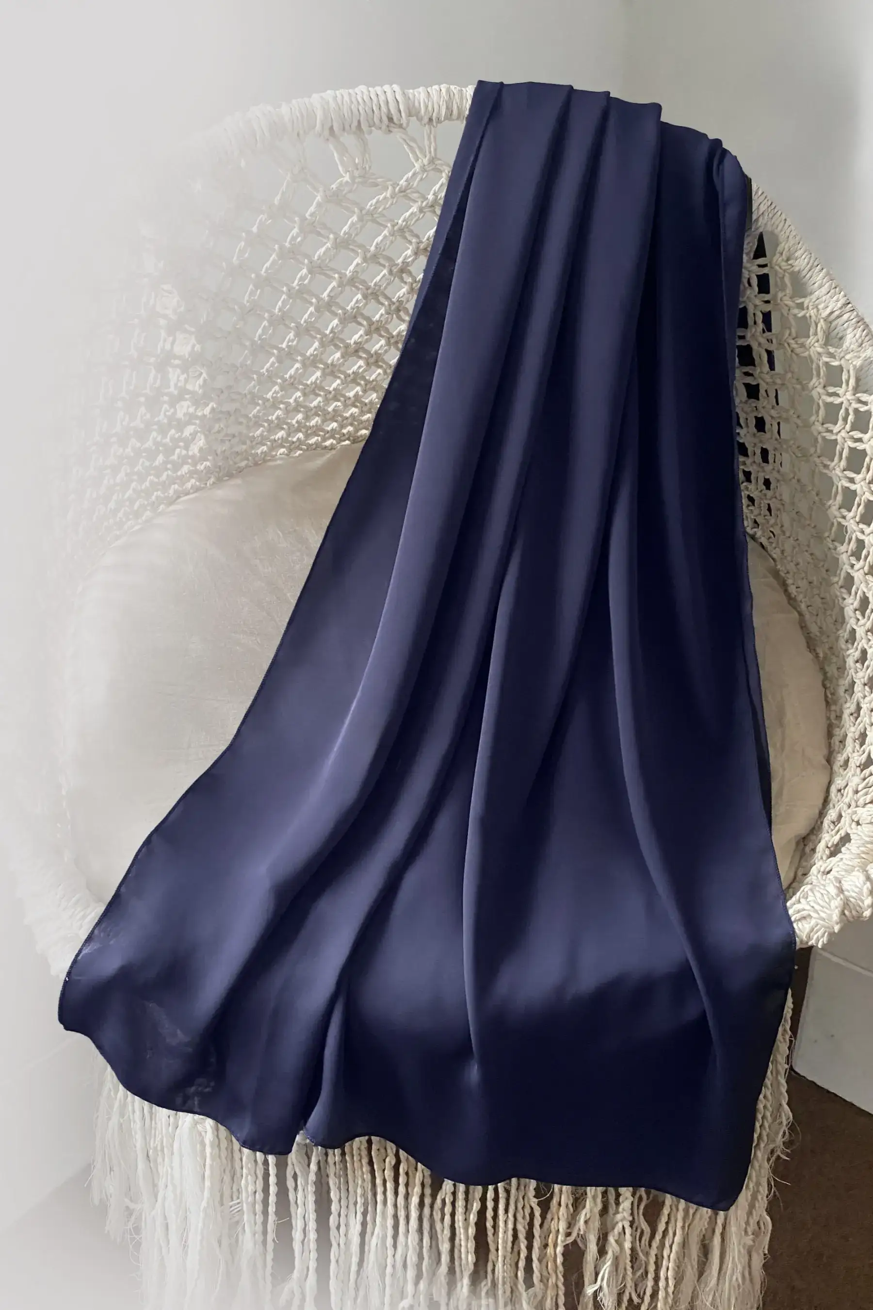 Navy – Cherry Scarf