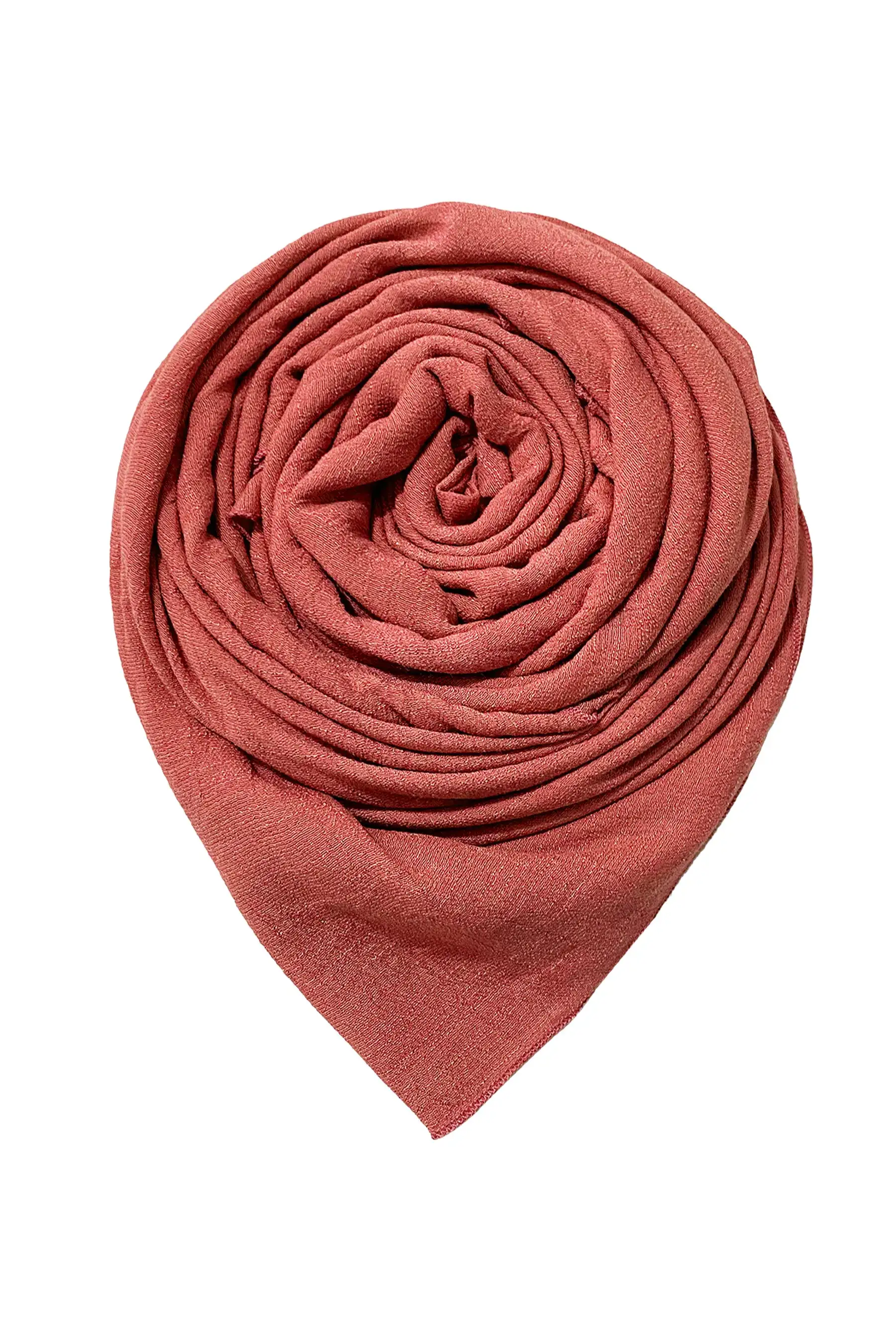 Cheese Cotton Scarf - Burnt Sienna