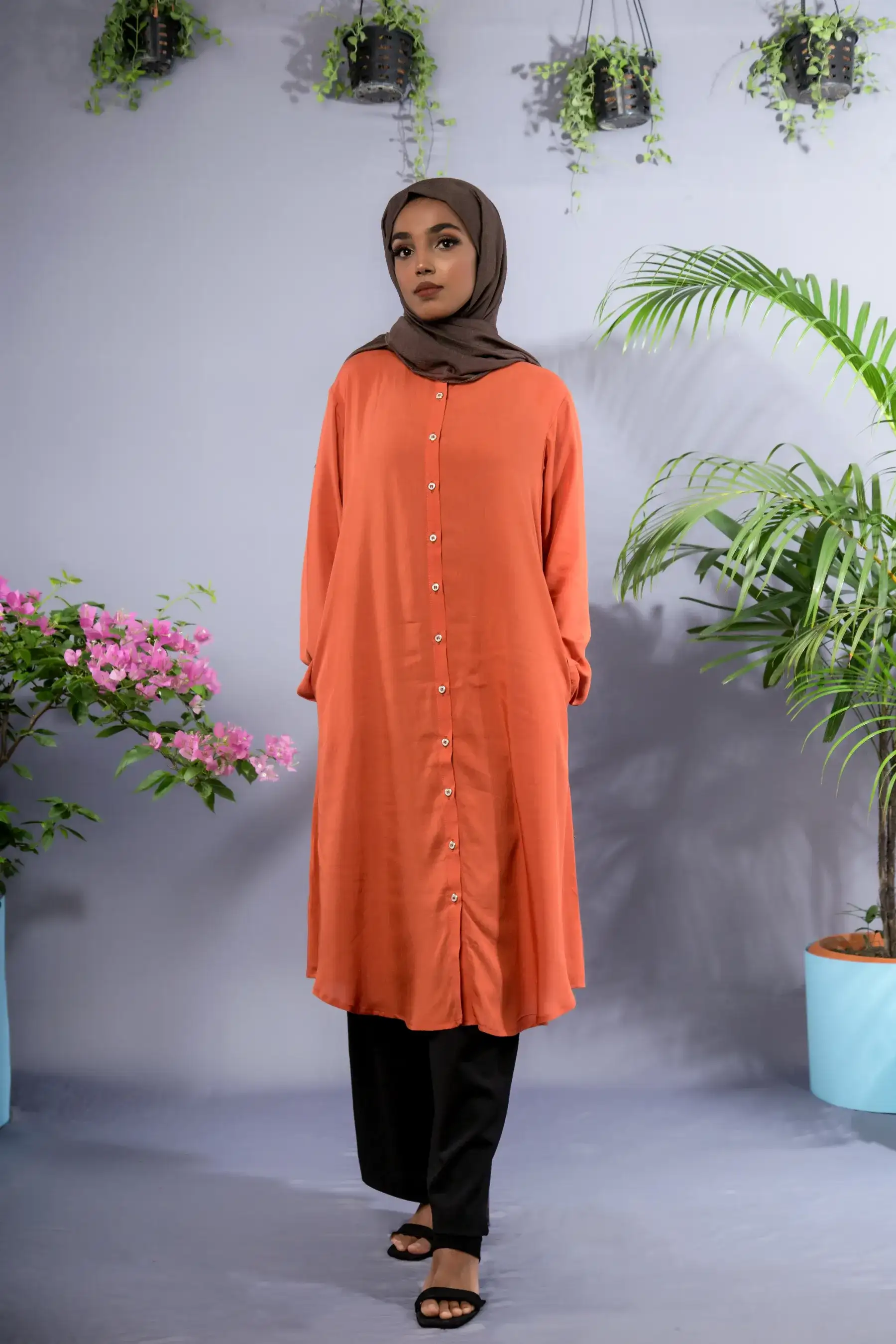 Casual shirt - ORANGE