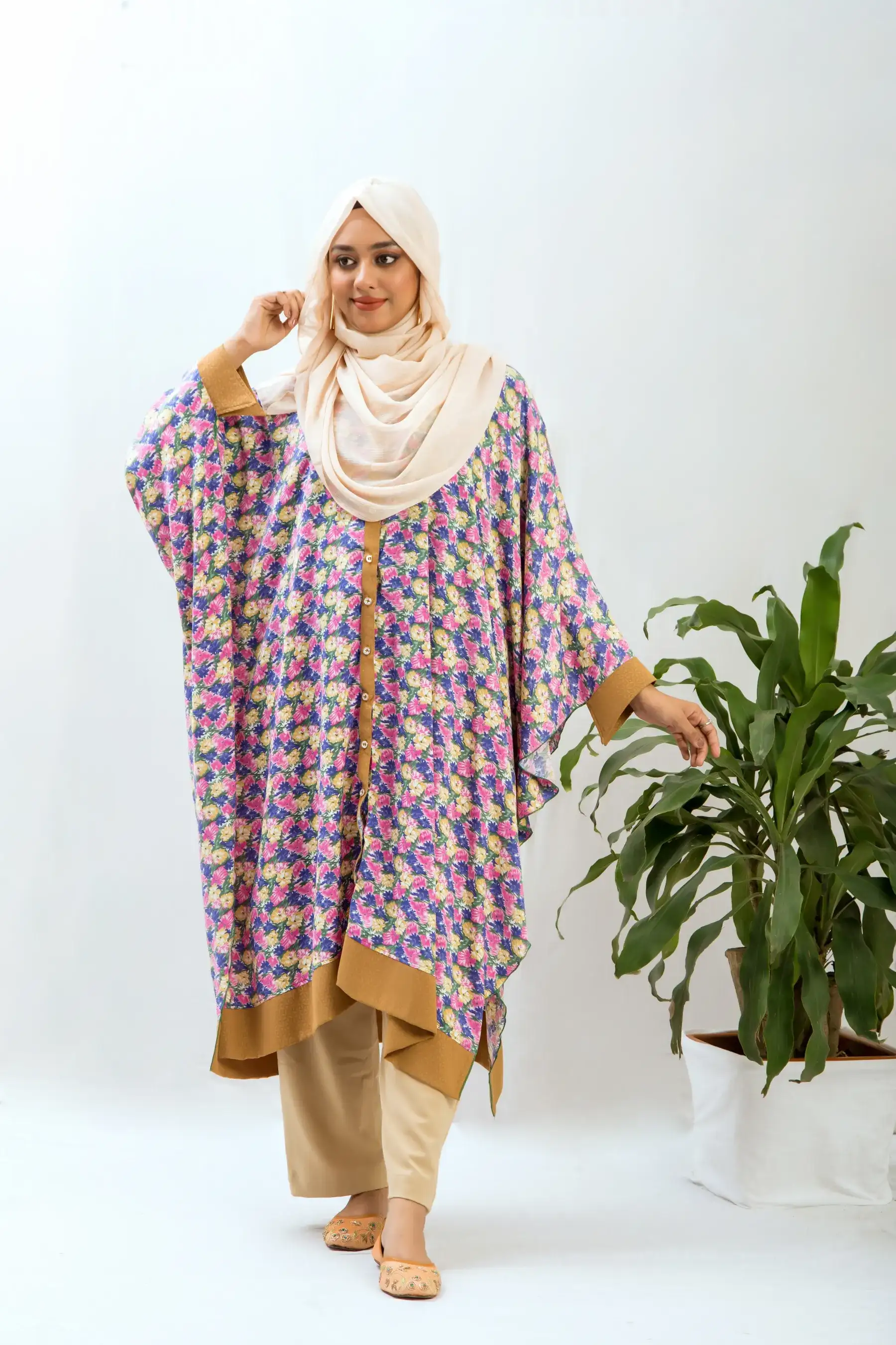 cloak shirt - Pink
