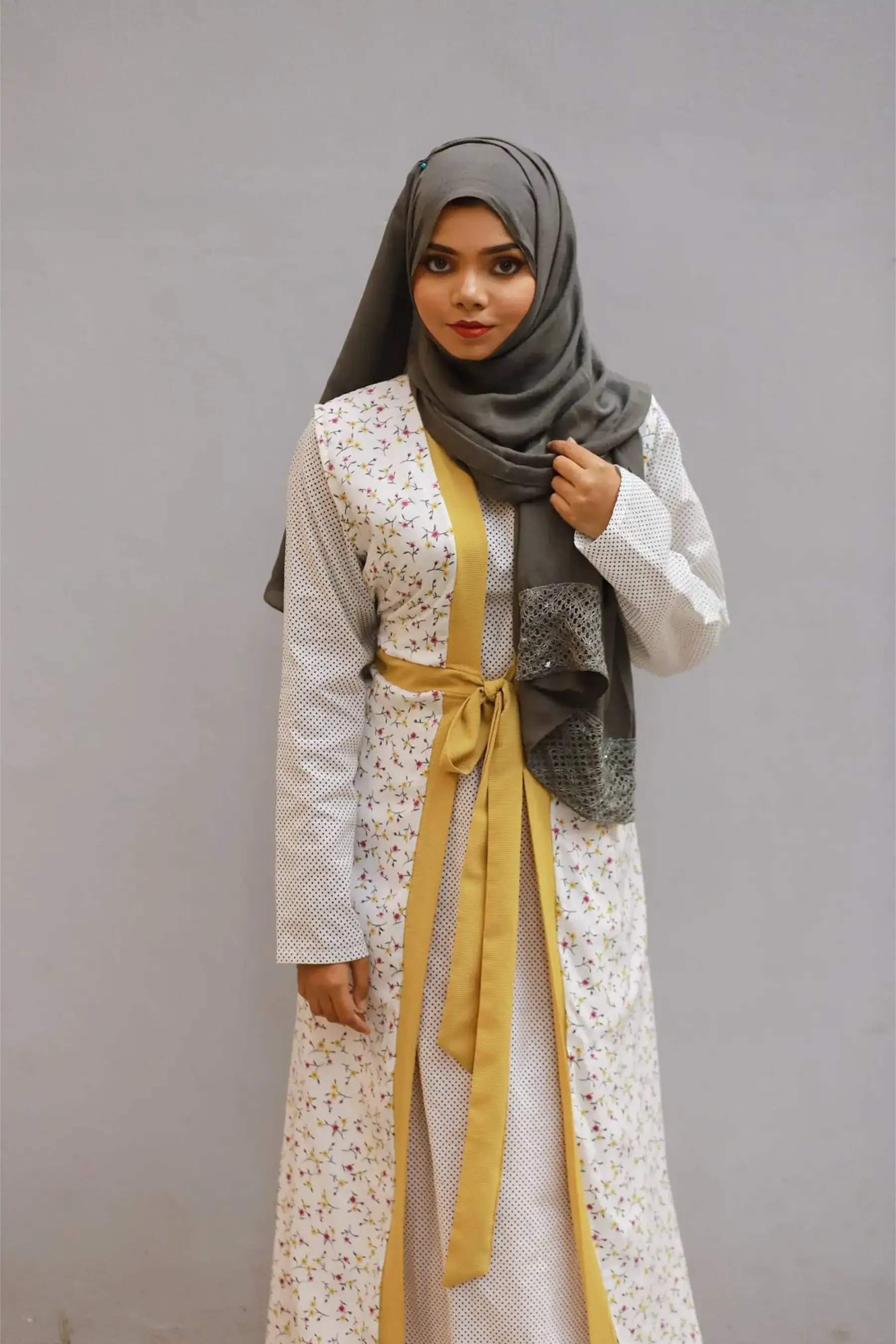Silk Belt Shurg - WHITE