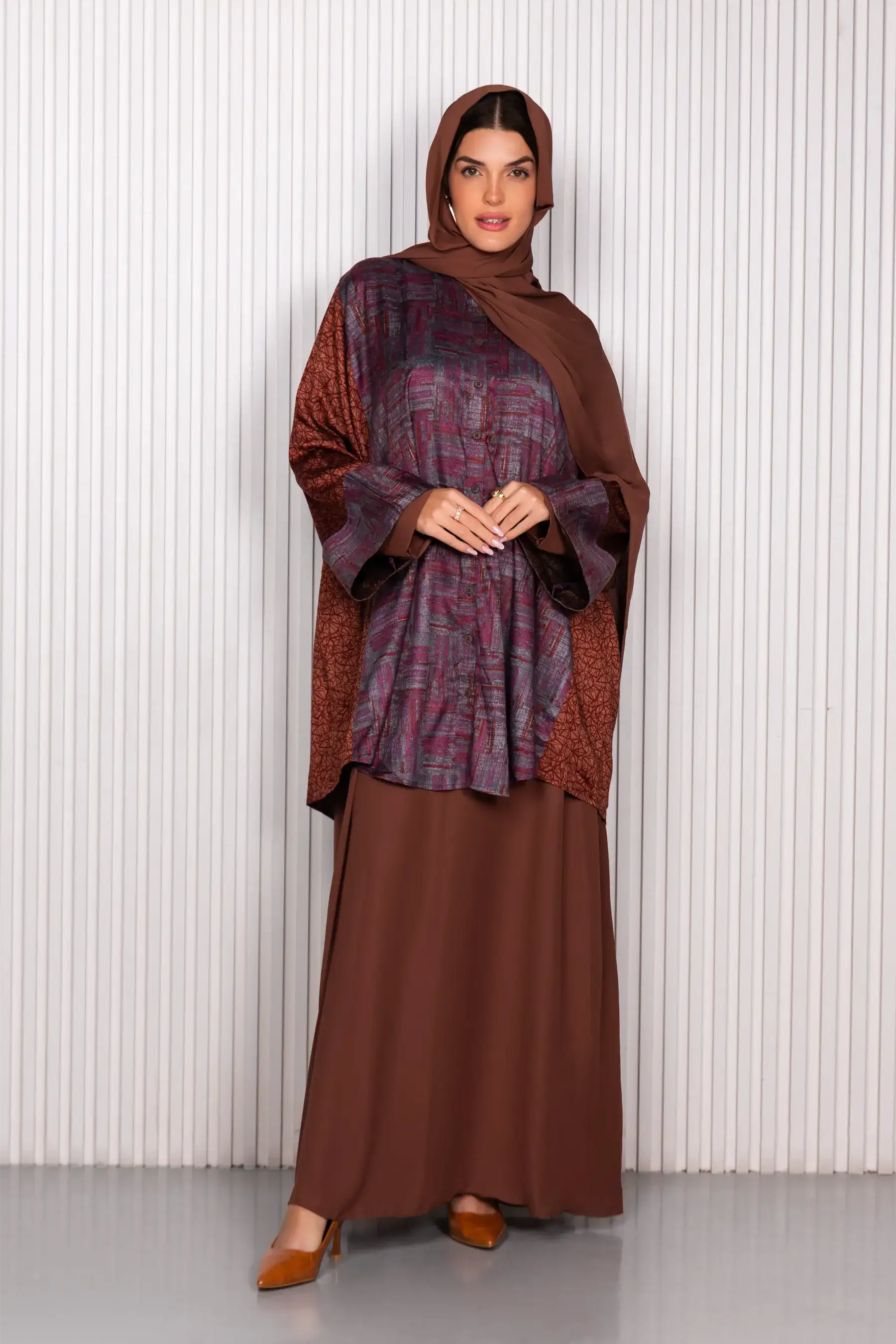 Myzan Shirt - Purple-Brick