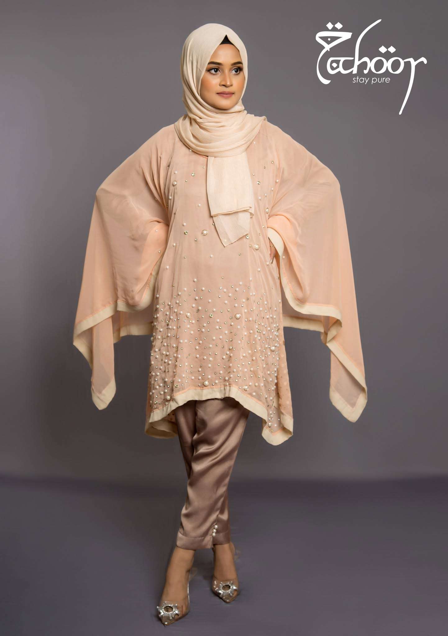 Galaxy Poncho - PEACH