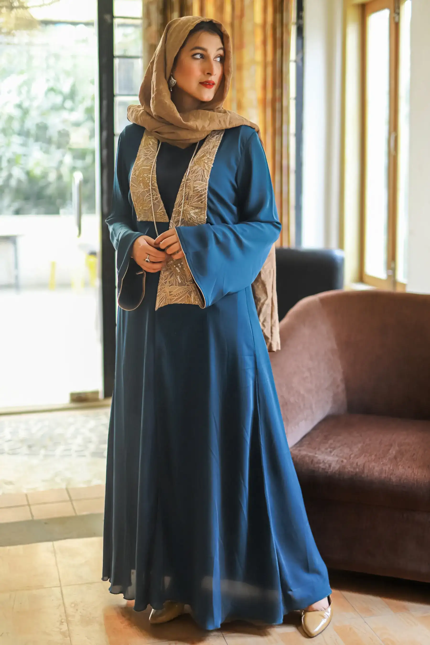 Exclusive Collared Kimono - SEA GREEN
