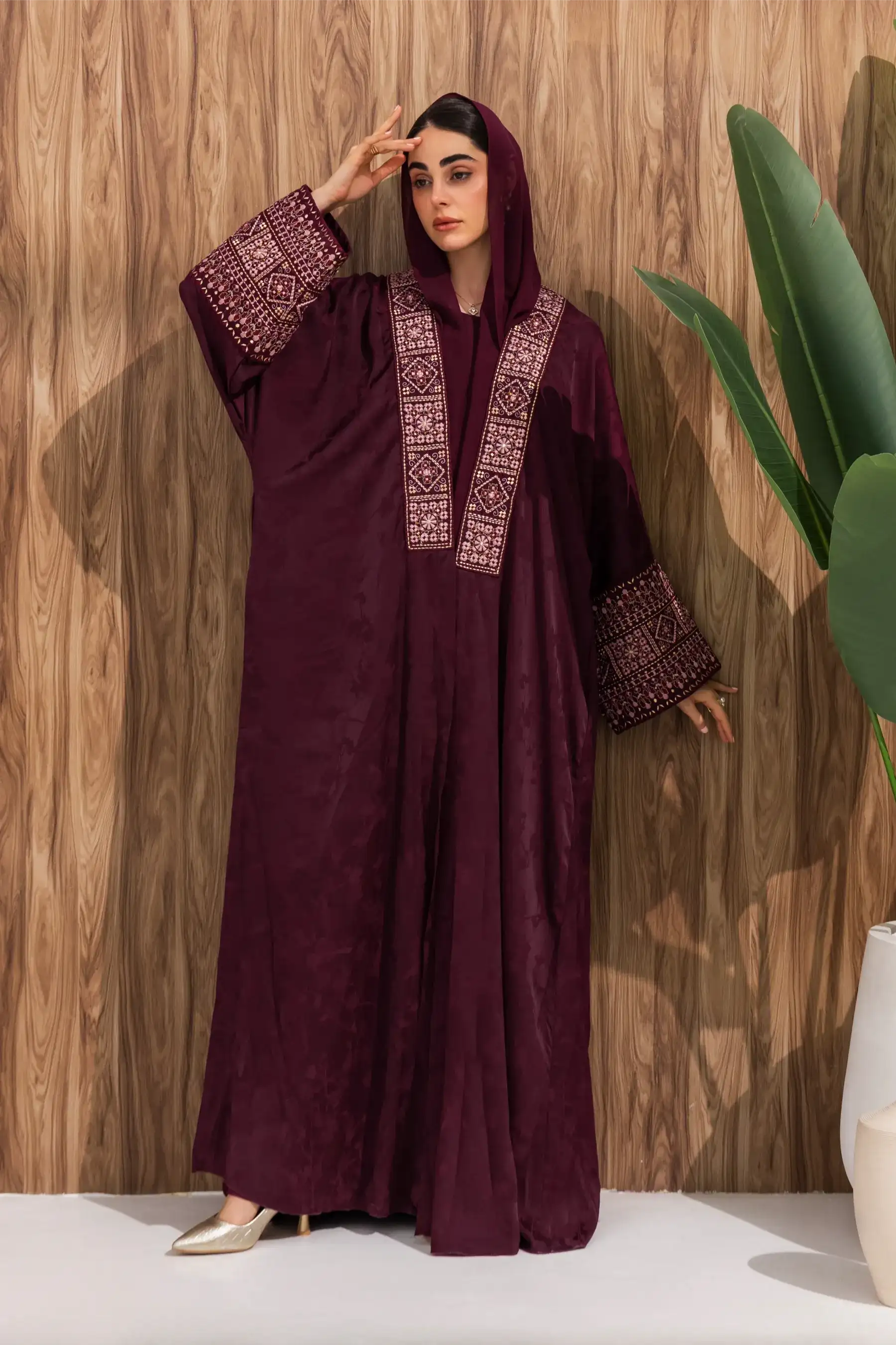 Guldozy Kimono - Maroon